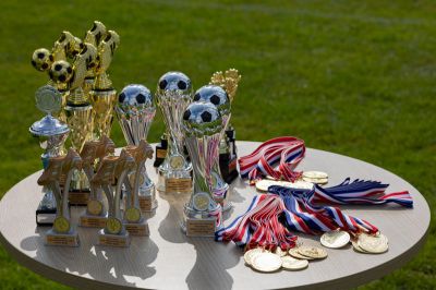 Voetbalkamp bekers