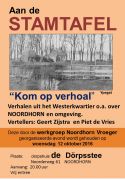 Affiche stamtafel 12 okt 22016