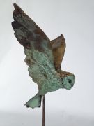Hans jouta, uil, brons, 50 cm.hoog
