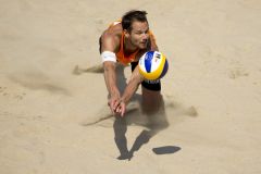 Beach volleybal nummerdor