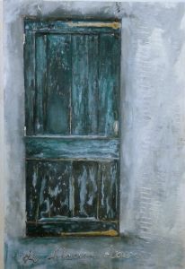 Blauwe deur 1