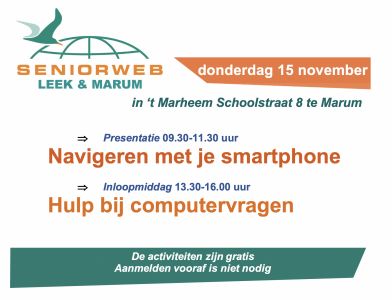 2018-11-15 1-8 advertentie activiteiten seniorweb in marum