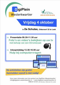 2019-10-04 presentatie en inloopmiddag in leek