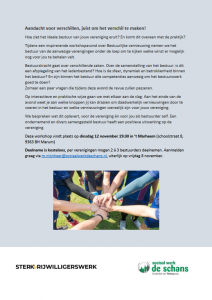 Workshop bestuurskracht 12 november 2019