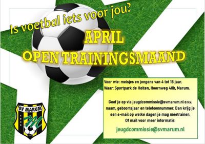 Apriltrainingsmaand