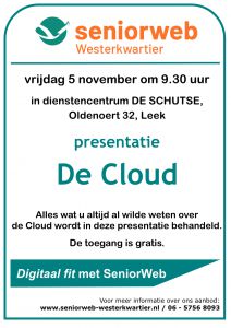 2021-11-05 poster presentatie de cloud