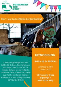 Uitnodiging bakkie bij de boer