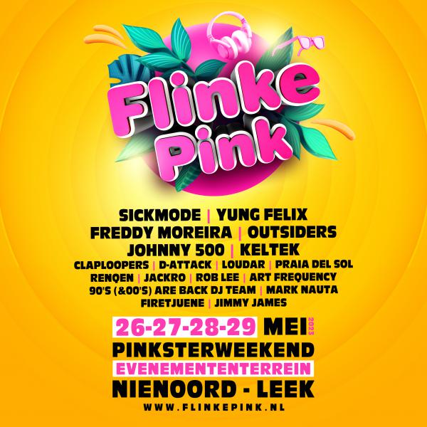 Flinke Pink Festival 2023 Muziek Agenda In Het Westerkwartier