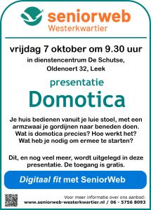 2022-10-07 poster presentatie domotica - rond blauw