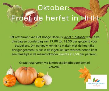 Proef de herfst