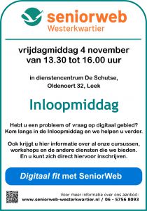 2022-11-04 - inloopmiddag op vrijdag