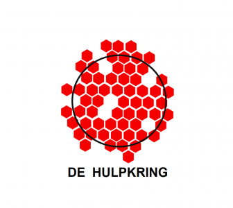 Hulpkring-voor witte achergrond -gewoon rood-scherpe vergroting-met tekst