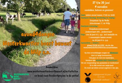 Flyer wandel vier daagse 2023