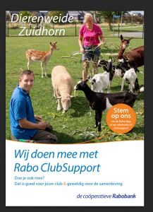 Rabo clubsupport met tekst