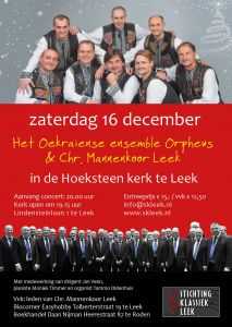 Concert Orpheus en CHr. Mannenkoor Leek