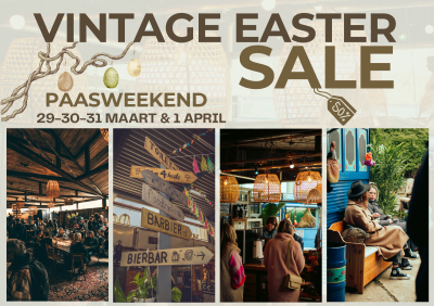 Vintage easter sale flyer - liggend