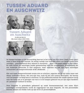 Boekpresentatie ‘tussen aduard en auschwitz, elie aron cohen (1909-1993)’