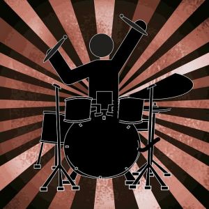 Muziek drumstel