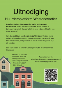 Poster huurderscafe 17 juni