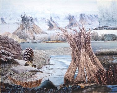 Marum landschap-in-wintertijd-jeichien stapel