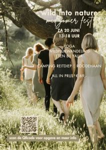 Flyer wild into nature midzomer fest
