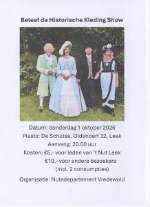 Afbeelding historische kledig show 