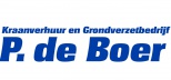 Grondverzetbedrijf  kraanverhuur p. de boer logo