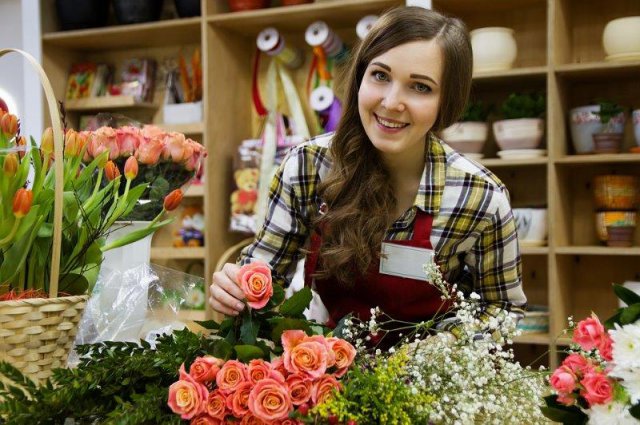 Bloemen vrouw