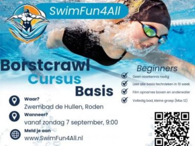 Basiscursus Borstcrawl – Start zondag 7 september