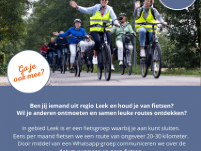 Fietsclub Leek doet de eerste rit!