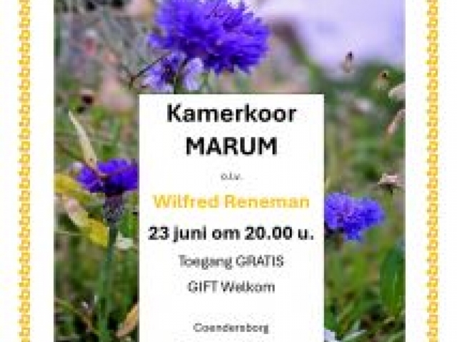 Zomeravondconcert Kamerkoor Marum