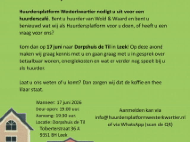 Huurderscafe betaalbaar wonen