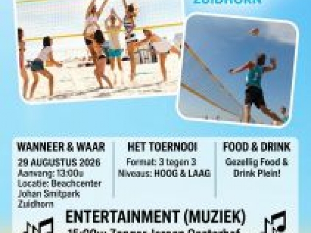 Beachtoernooi met Live muziek