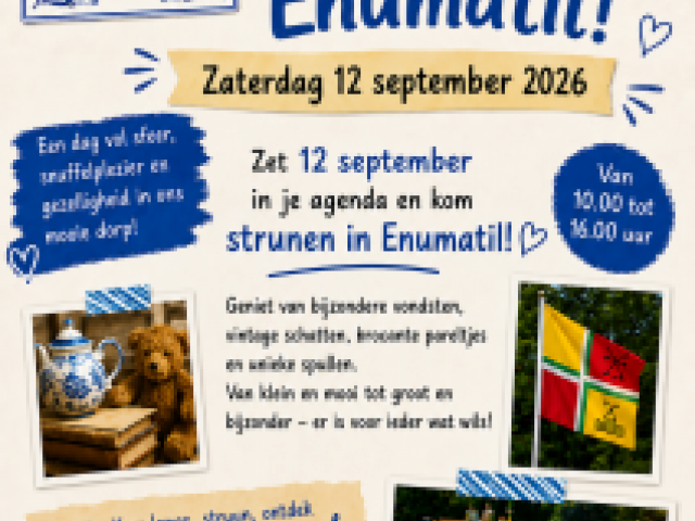 12 September Op Struun Enumatil garageverkoop