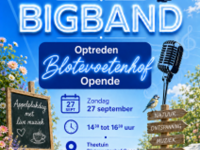 Appelplukdag met live muziek te Opende